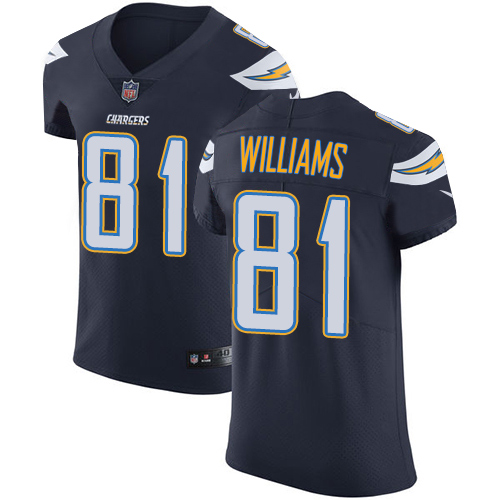 Nike Chargers #81 Mike Williams Navy Blue Team Color Men's Stitched NFL Vapor Untouchable Elite Jersey